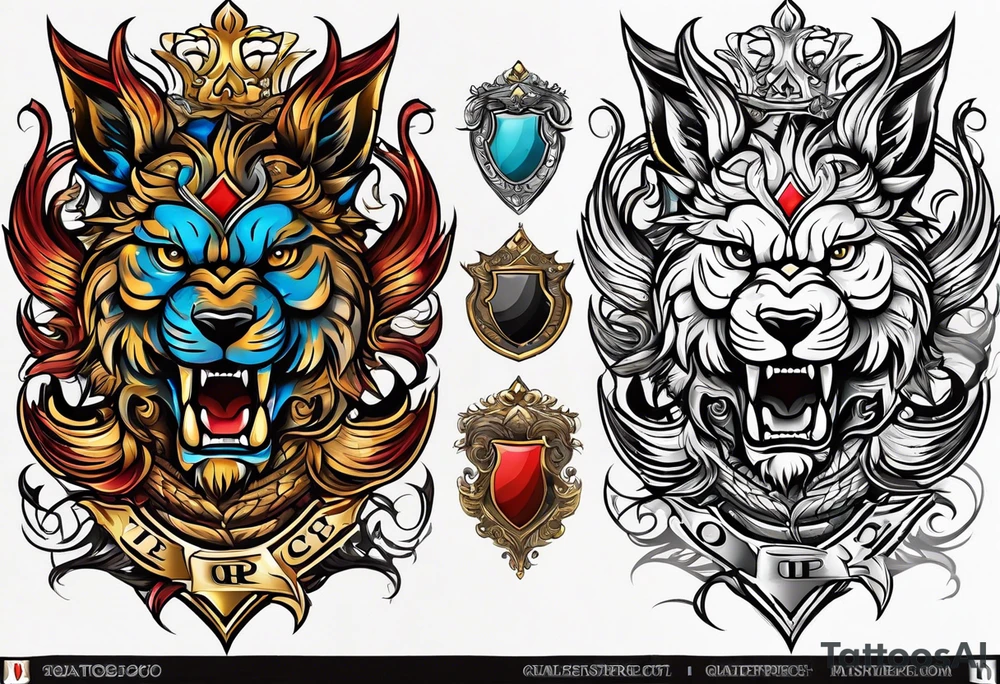 Prentice Family Crest tattoo idea