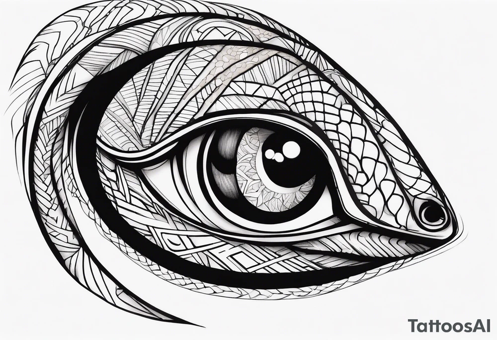 Copperhead eyes tattoo idea