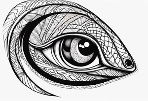 Copperhead eyes tattoo idea
