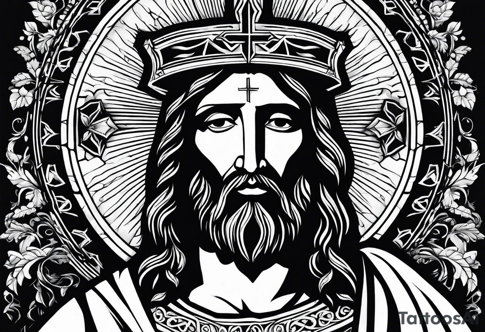 jesus tattoo idea