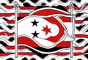 Georgia country flag tattoo idea