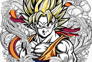 dragonball z tattoo idea