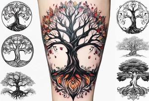 Family tree for the arm tattoo idea