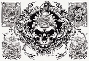 I want chest tattoo for men in japanese style . Tattoo may include some symbols from these themes : gemini , snake,compas,travel, born 1989, thailand, ukraine , listen tattoo idea