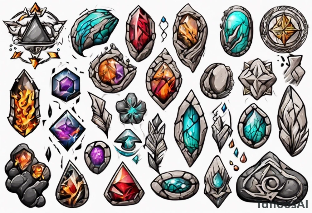 Stone tattoo idea