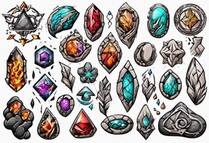 Stone tattoo idea