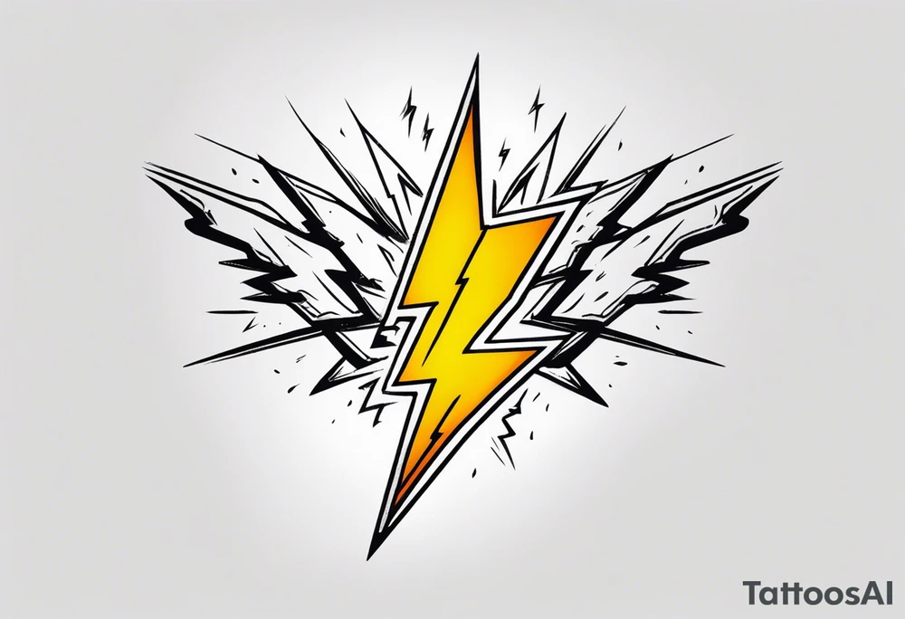 (flash of) lightning tattoo idea