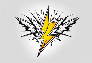(flash of) lightning tattoo idea