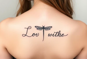 Lotus with dragonfly tattoo idea