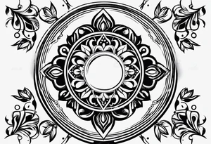 simple circle tattoo tattoo idea