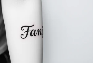 Family  word tattoo idea