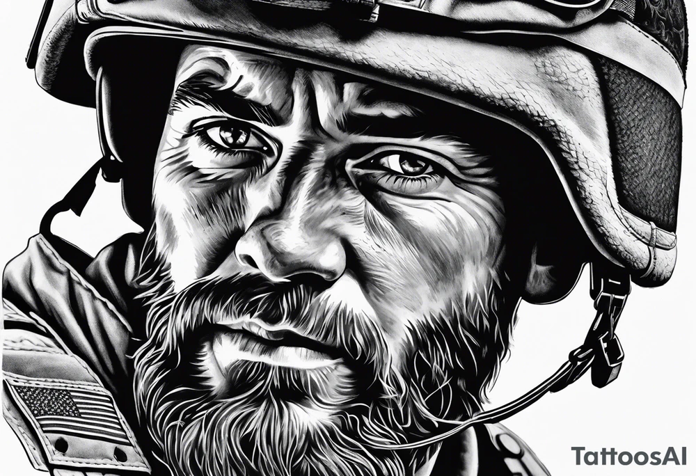 Realistic Military tattoo idea