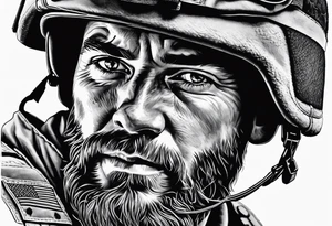 Realistic Military tattoo idea