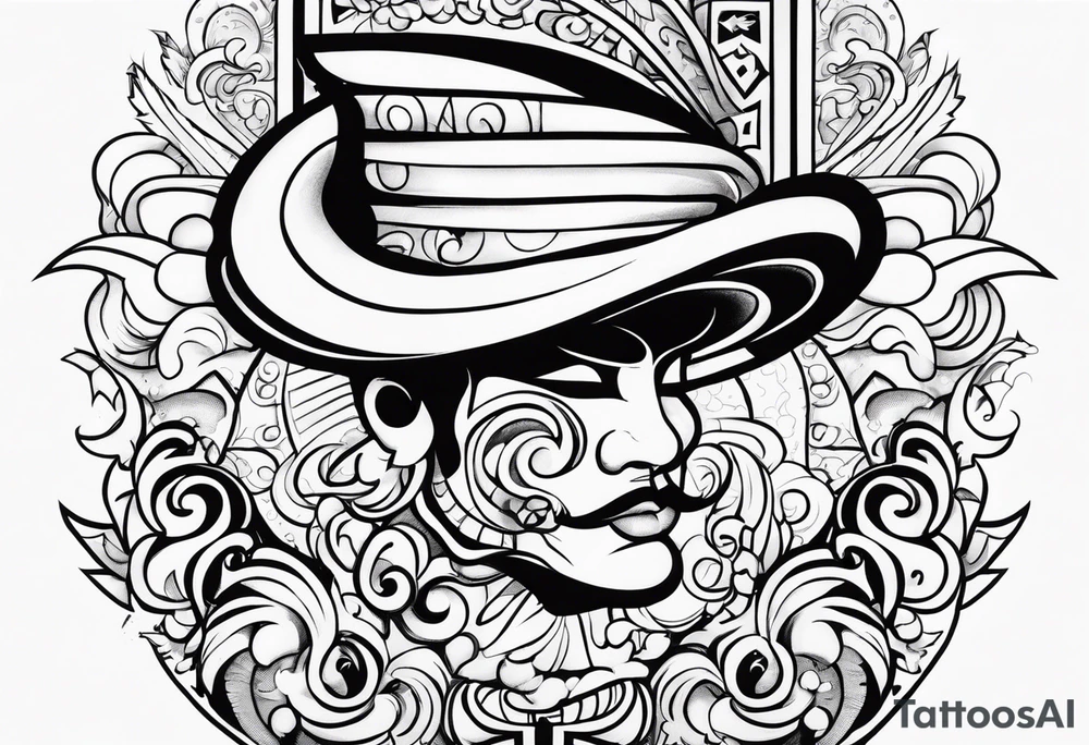 numero 23 chicano ghotico tattoo idea