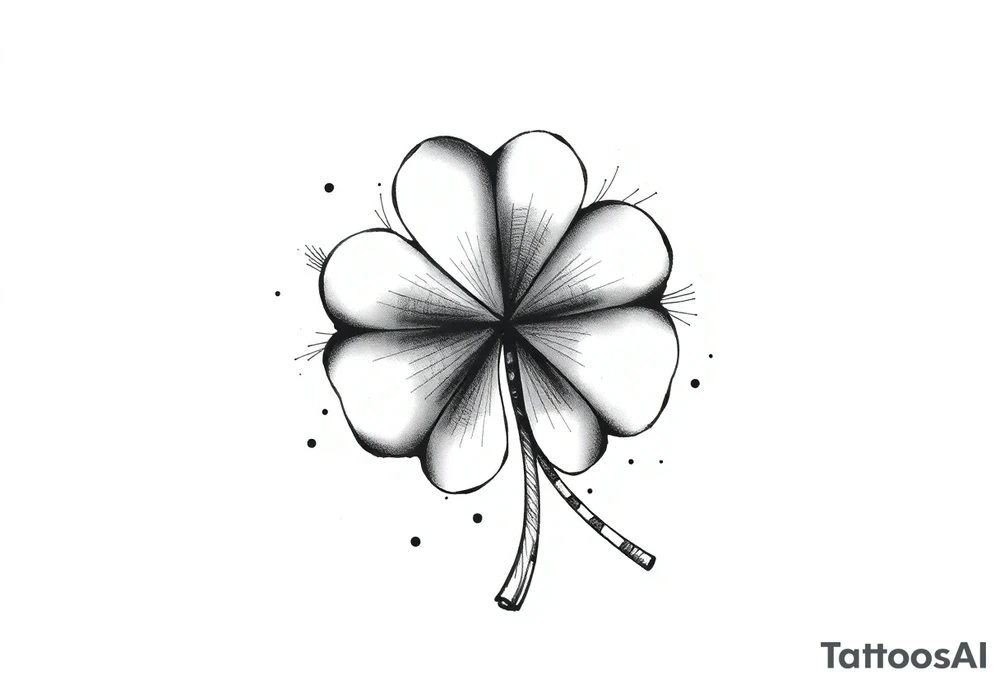 Irish clover tattoo idea