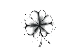 Irish clover tattoo idea