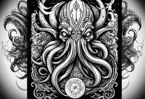 cthulu, half sleeve tattoo idea