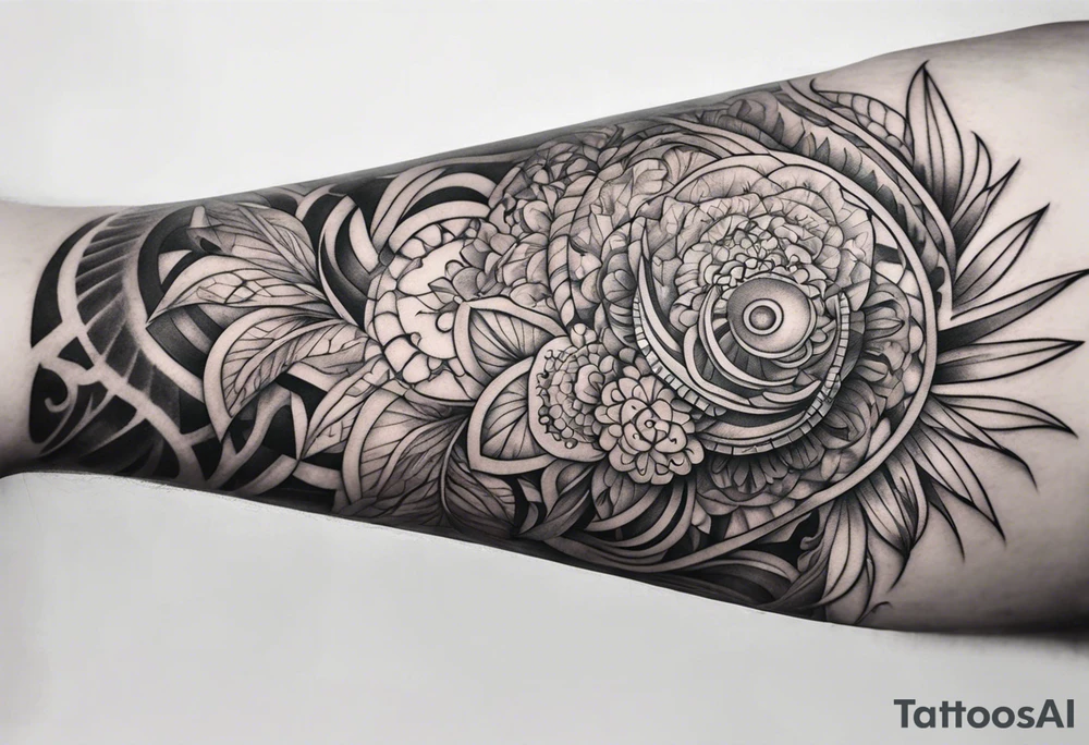 Horizontal long thin inner arm tattoo tattoo idea