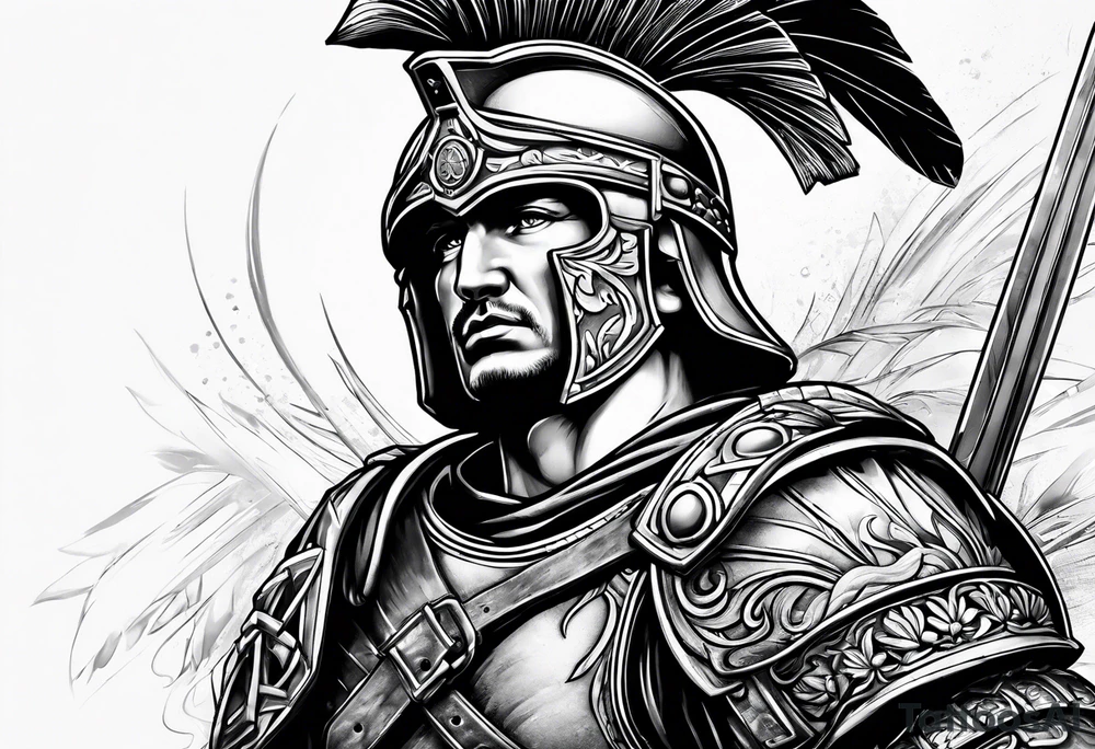 Roman soldier tattoo idea