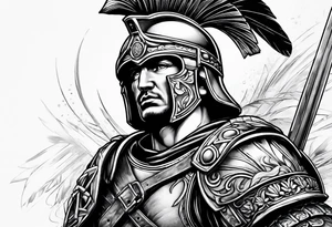 Roman soldier tattoo idea