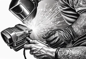 Welding,sparks,power tools tattoo idea