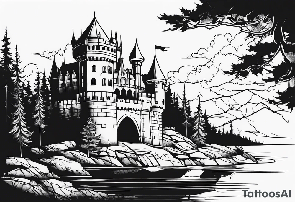 castle tattoo idea