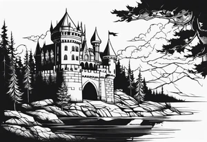 castle tattoo idea