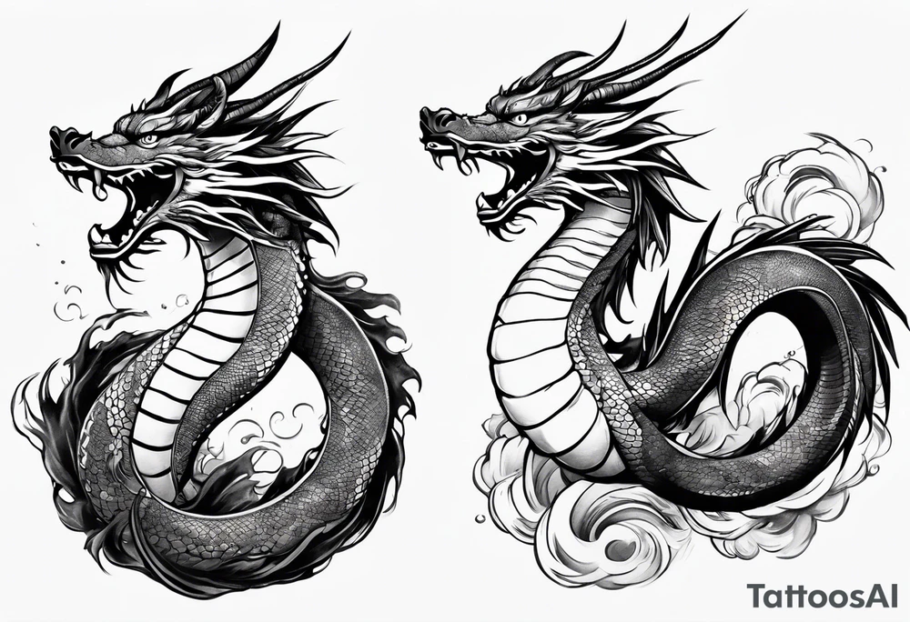Haku from Spirited Away in dragon form flying wrapping around the wrist and forearm tattoo idea