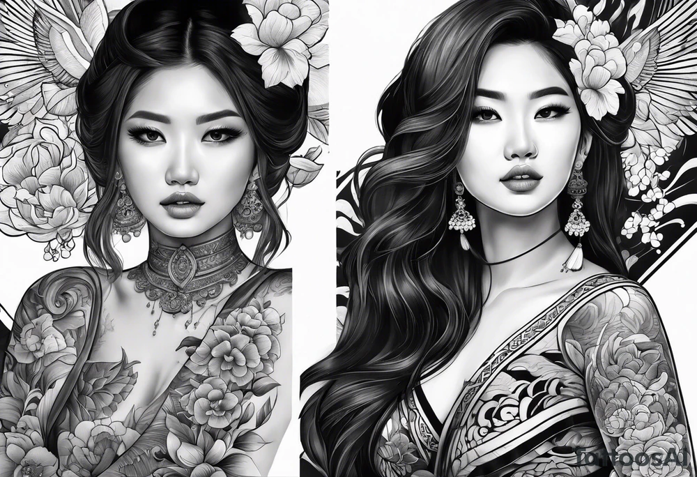Traditional Vietnamese tattoo idea