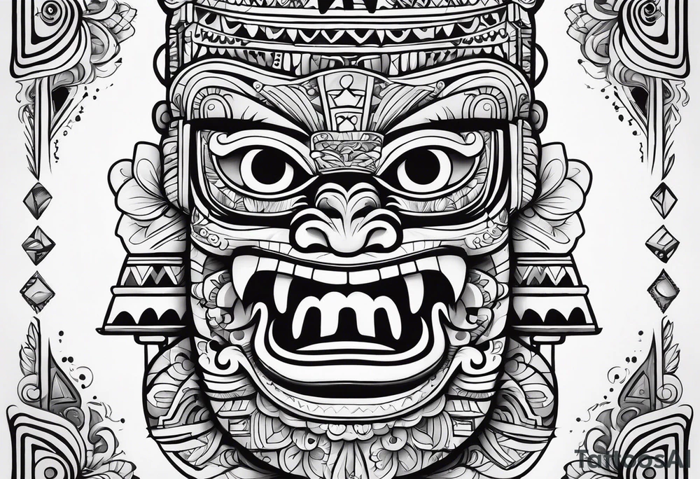 Totem pole cha tattoo idea