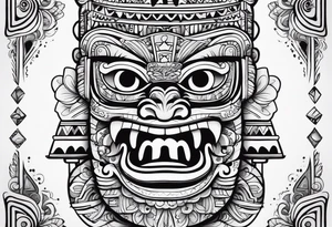 Totem pole cha tattoo idea