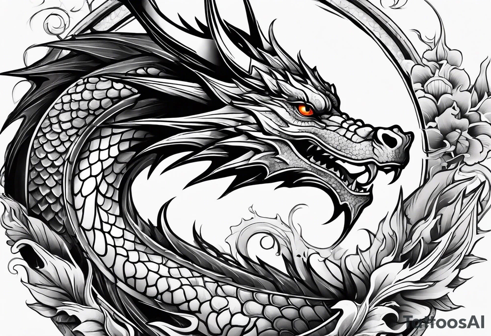 Dragon tattoo idea