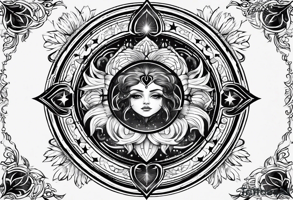 Gemini astrology symbol tattoo idea