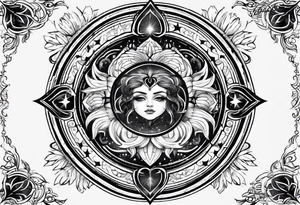 Gemini astrology symbol tattoo idea