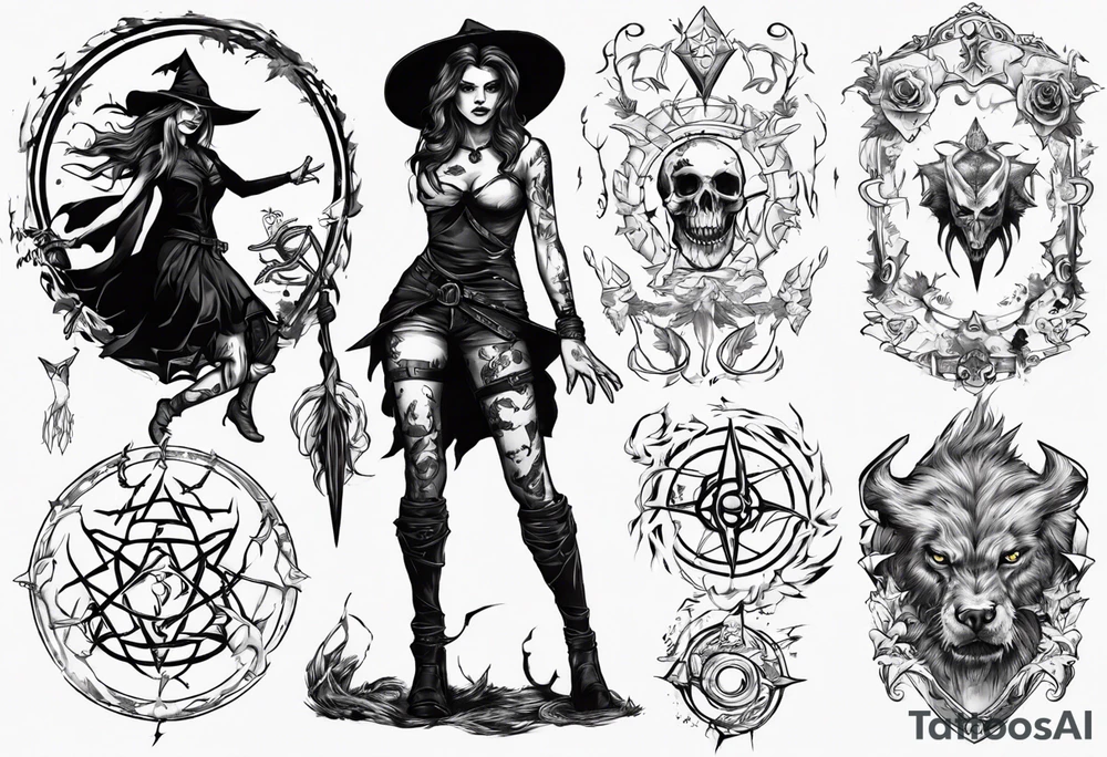 witch like a path of exile games tattoo idea