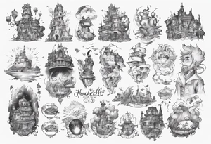 Howells moving castle tattoo idea