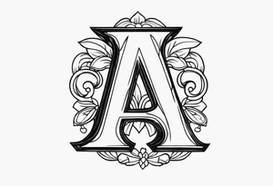 a letter with wax stamp tattoo idea