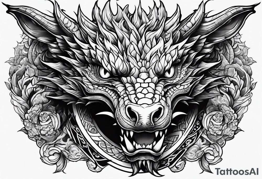 Dragon tattoo idea