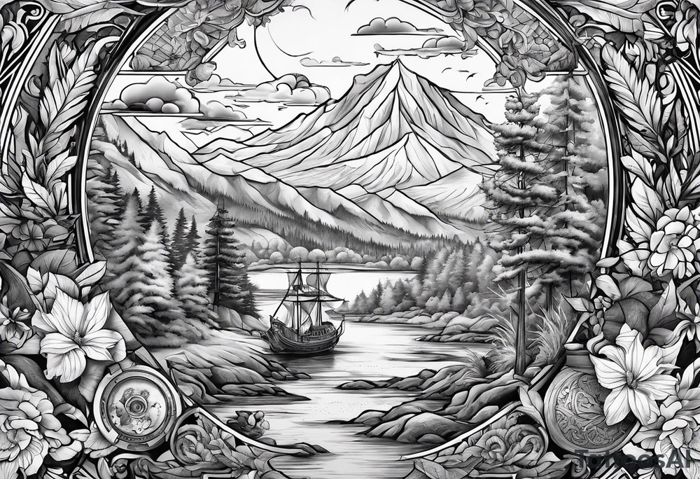 An adventure to live, battle to fight, beauty to love tattoo idea