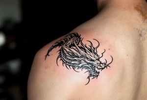 beautiful dragon tattoo idea