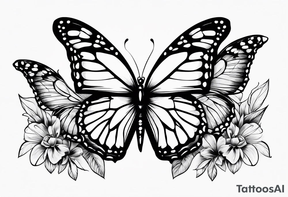 Butterflies tattoo idea