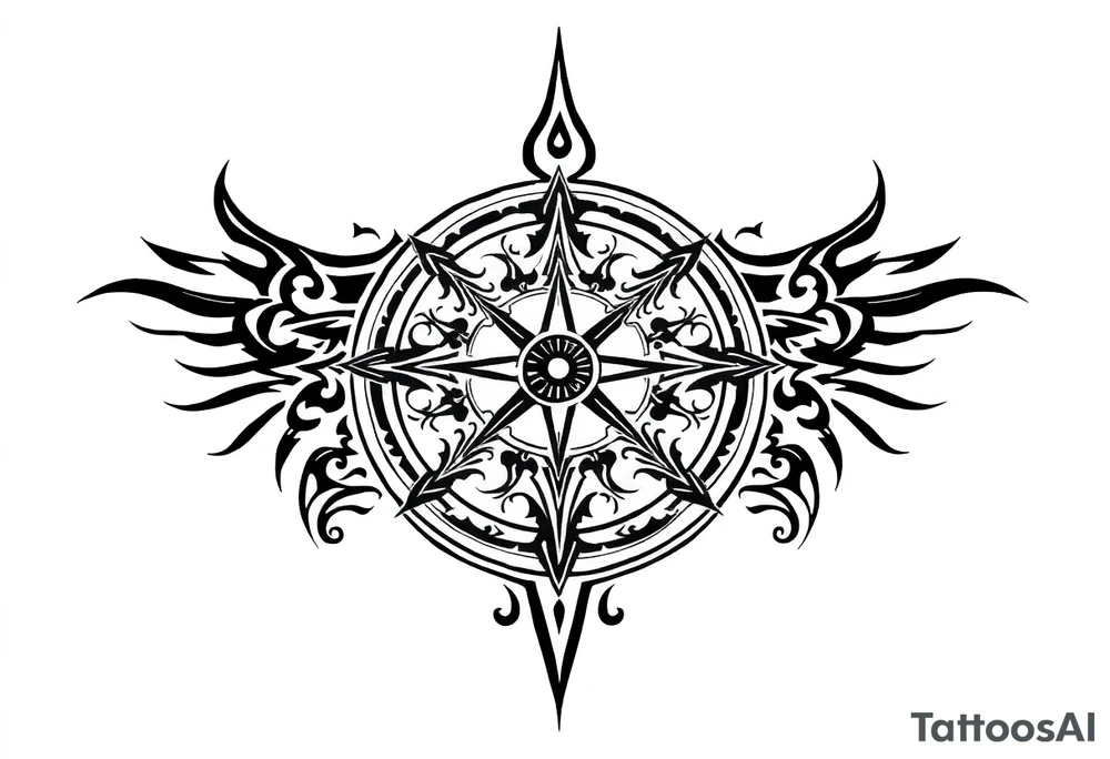 Sundial on the ground tattoo idea