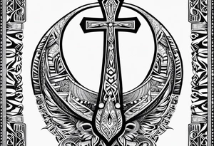 ankh, maori tattoo idea