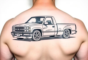 1993 Chevy Silverado 1500 lowrider tattoo idea