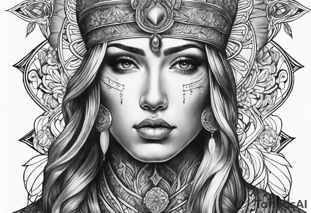 religious sleeve tattoo idea