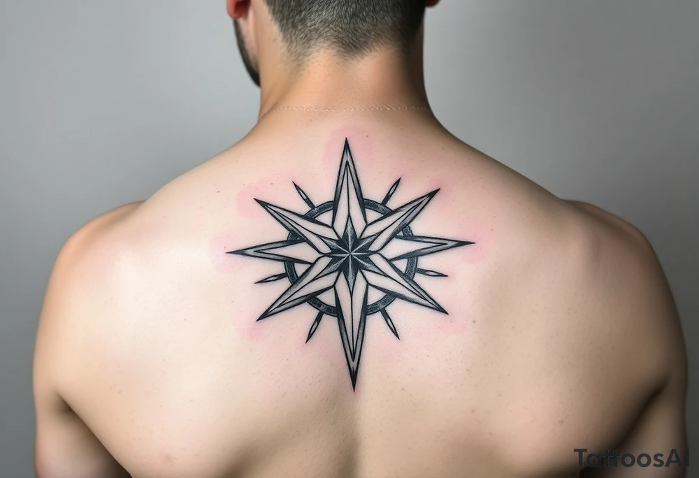 A symbol of strength, “family first”, mortality, nautical star, mental health healing, cancer astrological sign tattoo idea