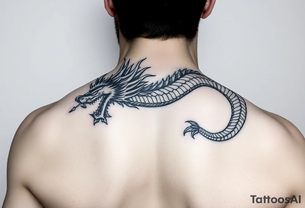 dragon sleeve tattoo idea