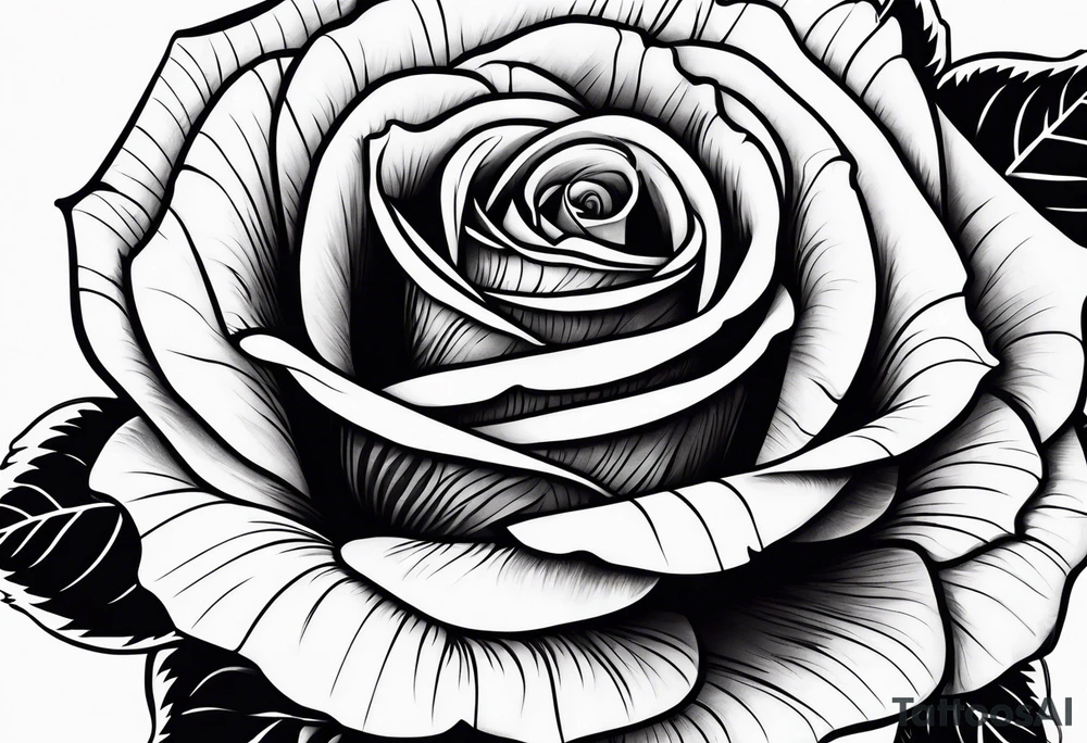 a rose tattoo idea