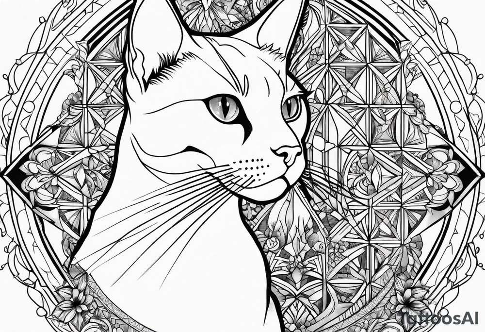 Black Cat tattoo idea