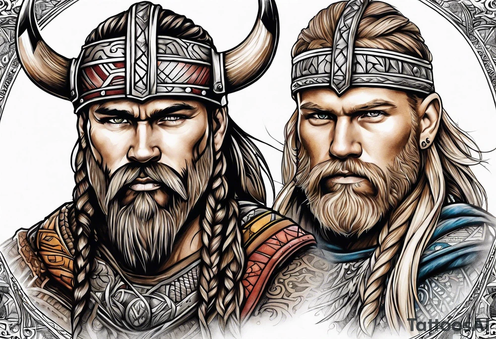 Viking and seminole tattoo idea